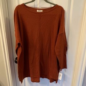 NWT burnt sienna sweater